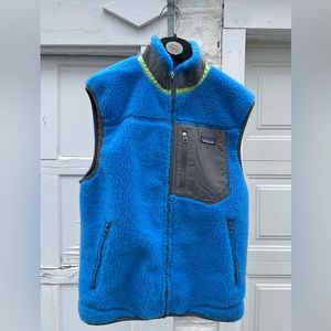Patagonia Retro-x Deep Pile Vest Fall 2011 Blue Lagoon Size Medium